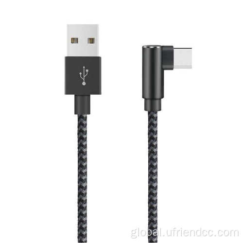 90Degree Usb To Type-C Fast Charging Data Cables
